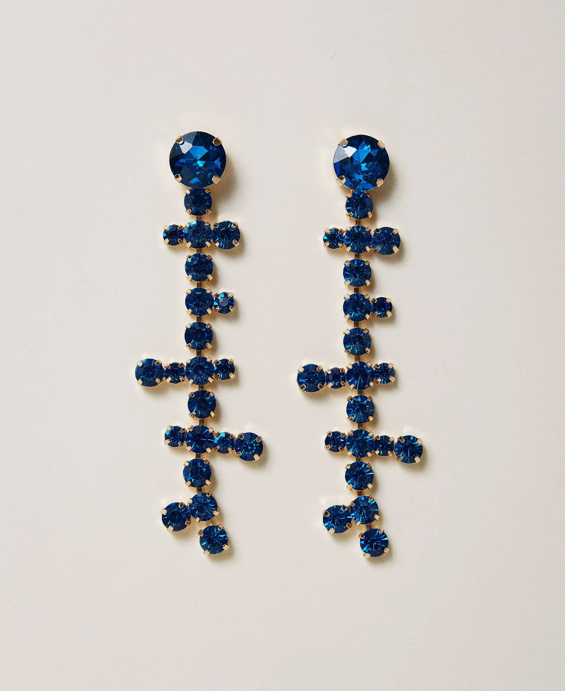 Pendientes colgantes con strass