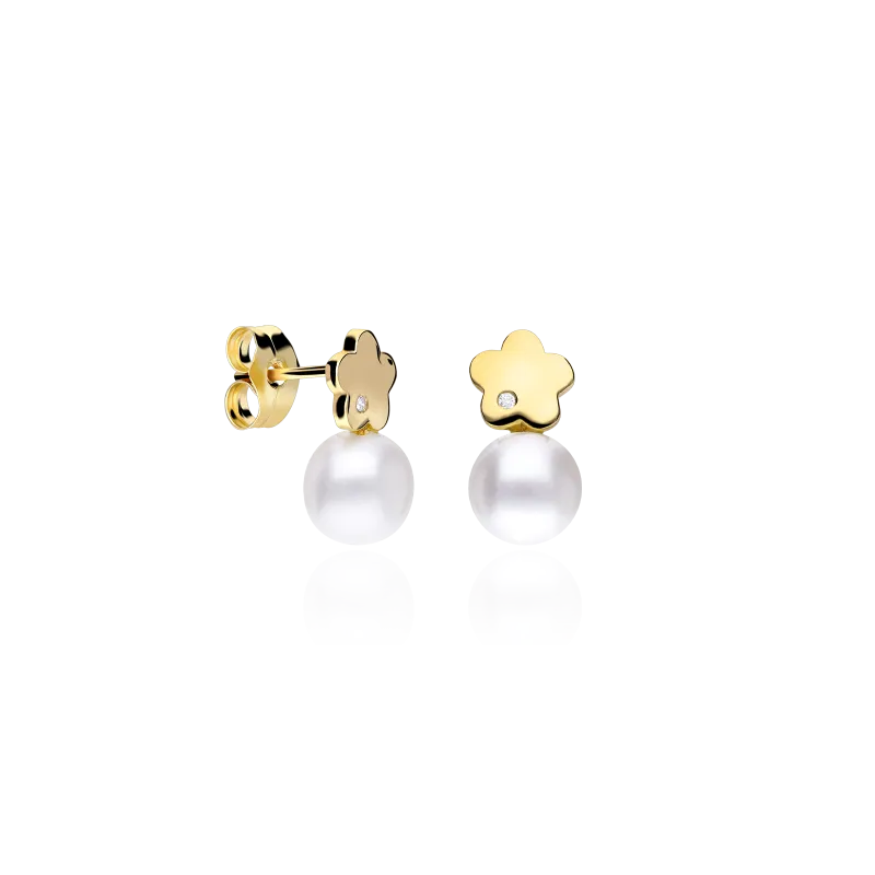Pendientes con Diamante Oro 18k "Breisig"