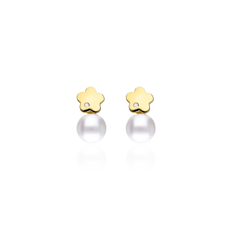 Pendientes con Diamante Oro 18k "Breisig"