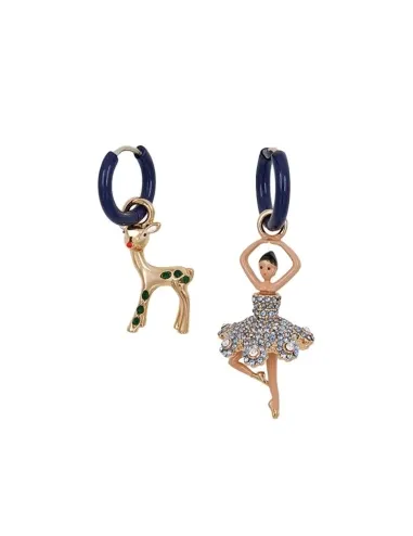 Pendientes de bailarina y cervatillo