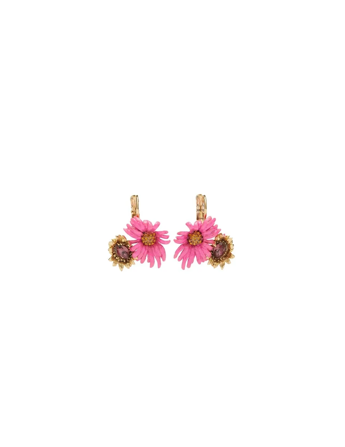 Pendientes flor equinácea