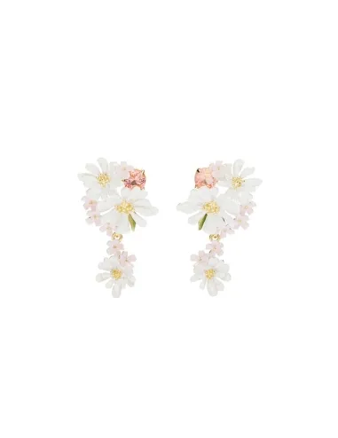 Pendientes flores de verbena