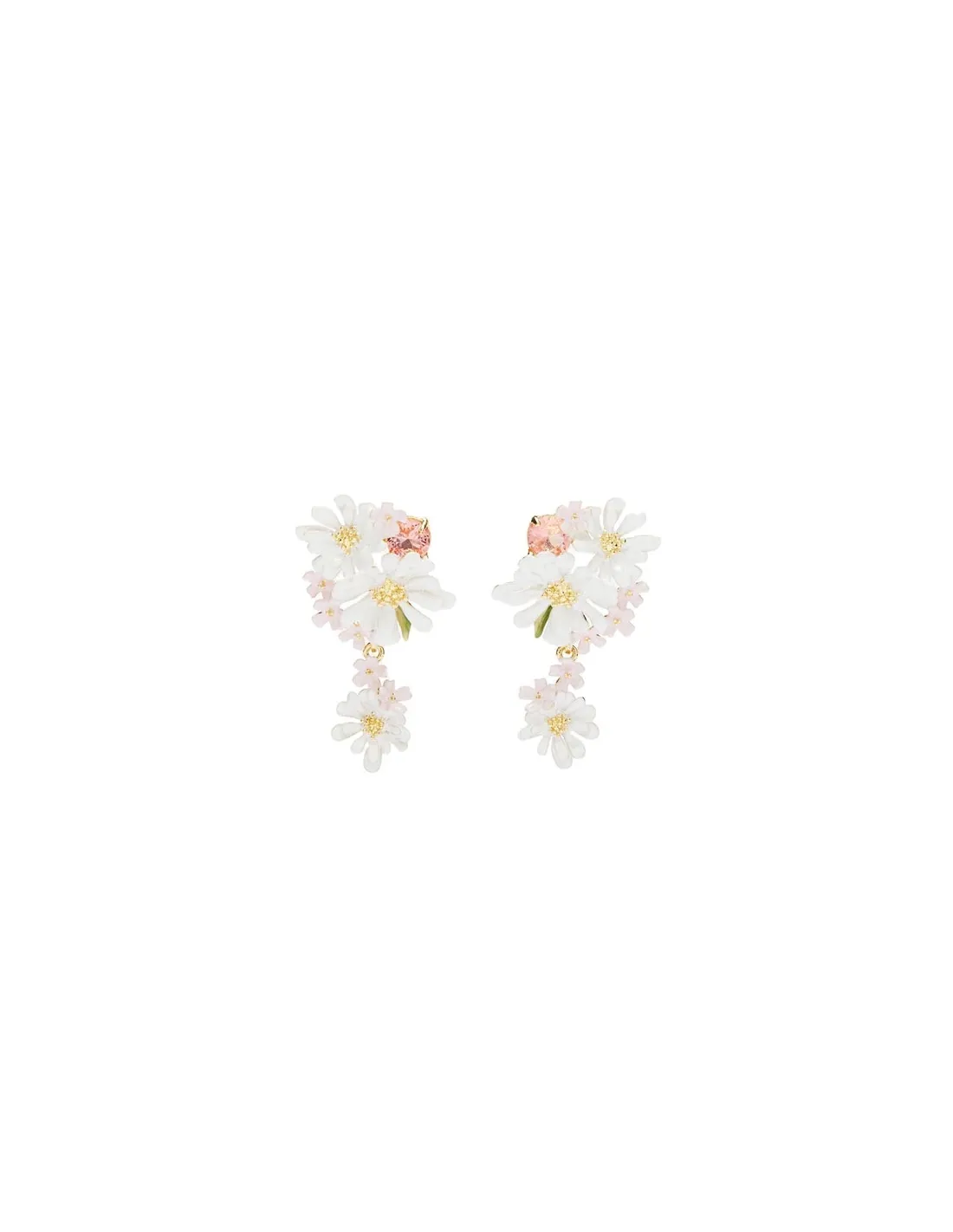 Pendientes flores de verbena