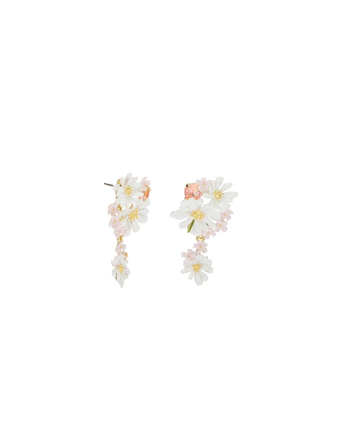 Pendientes flores de verbena