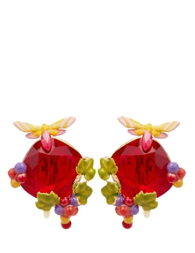 Pendientes mariposa y uva