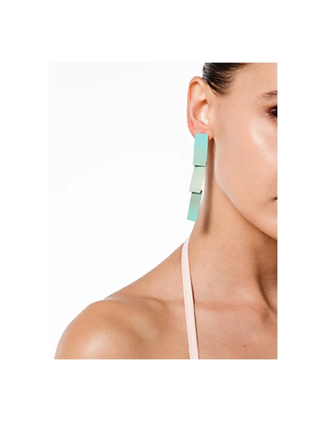Pendientes Pansy verdes