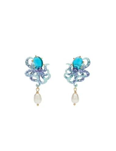 Pendientes pulpo y perla