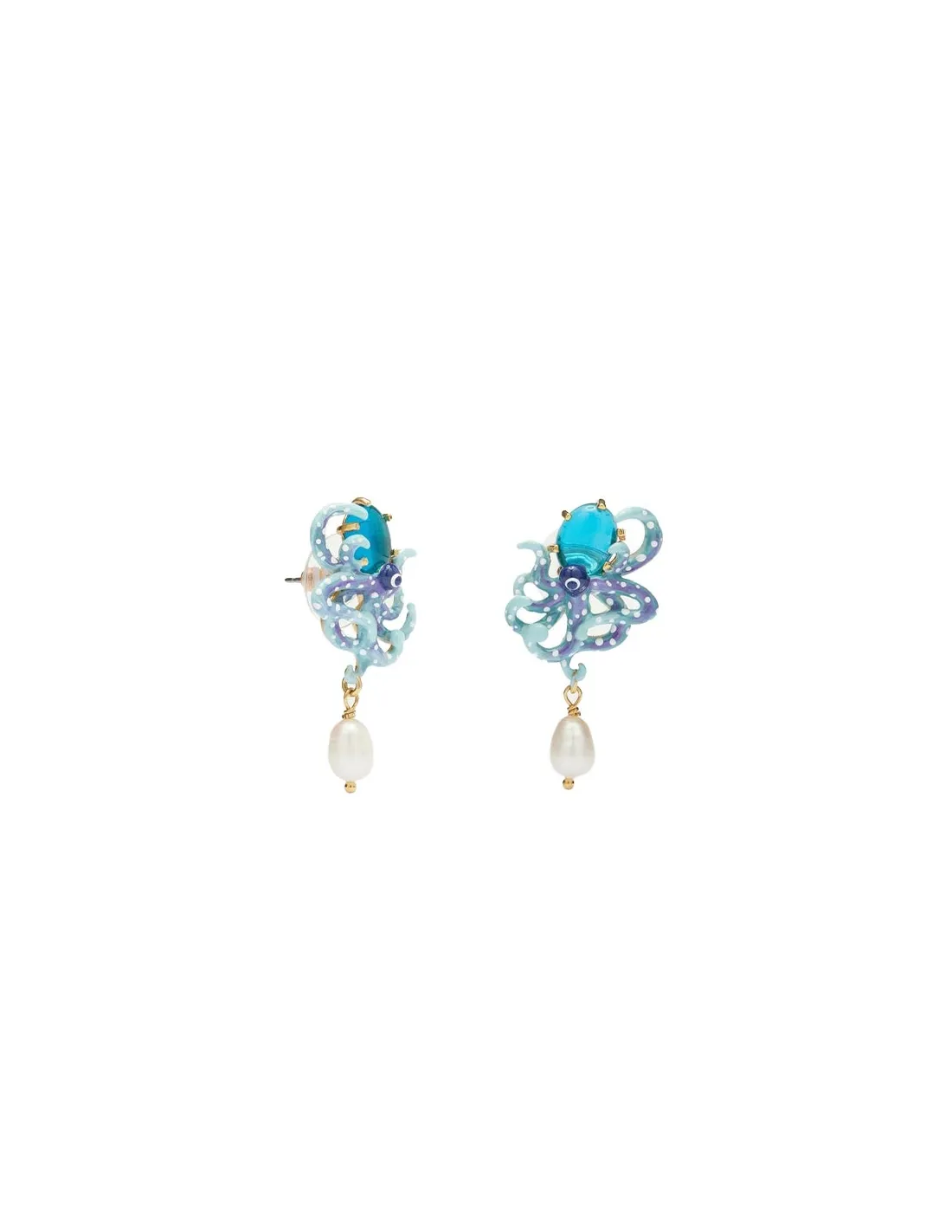 Pendientes pulpo y perla