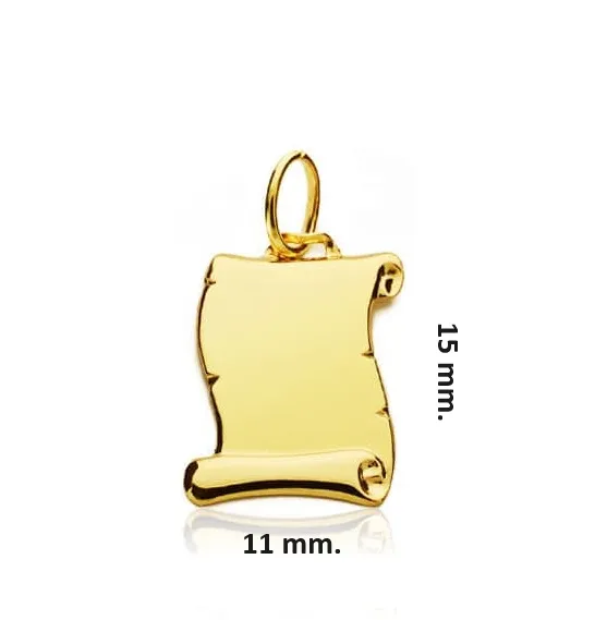 Placa Foto Oro 9k. 15 x 11 mm.
