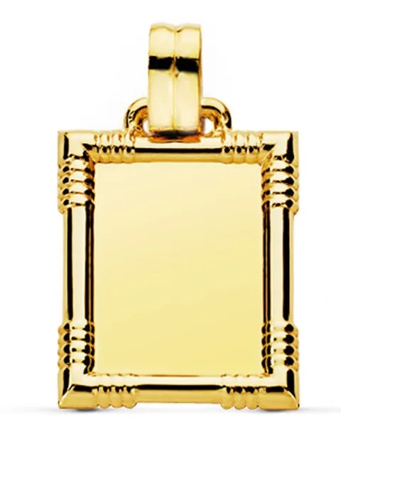 Placa Foto Oro 9k. 22 x 17 mm.