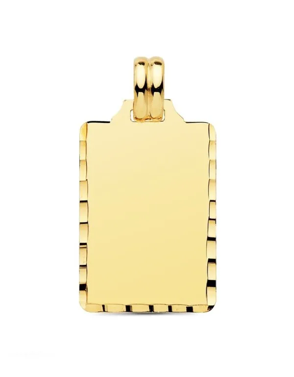 Placa Foto Oro 9k. 24 x 14 mm.