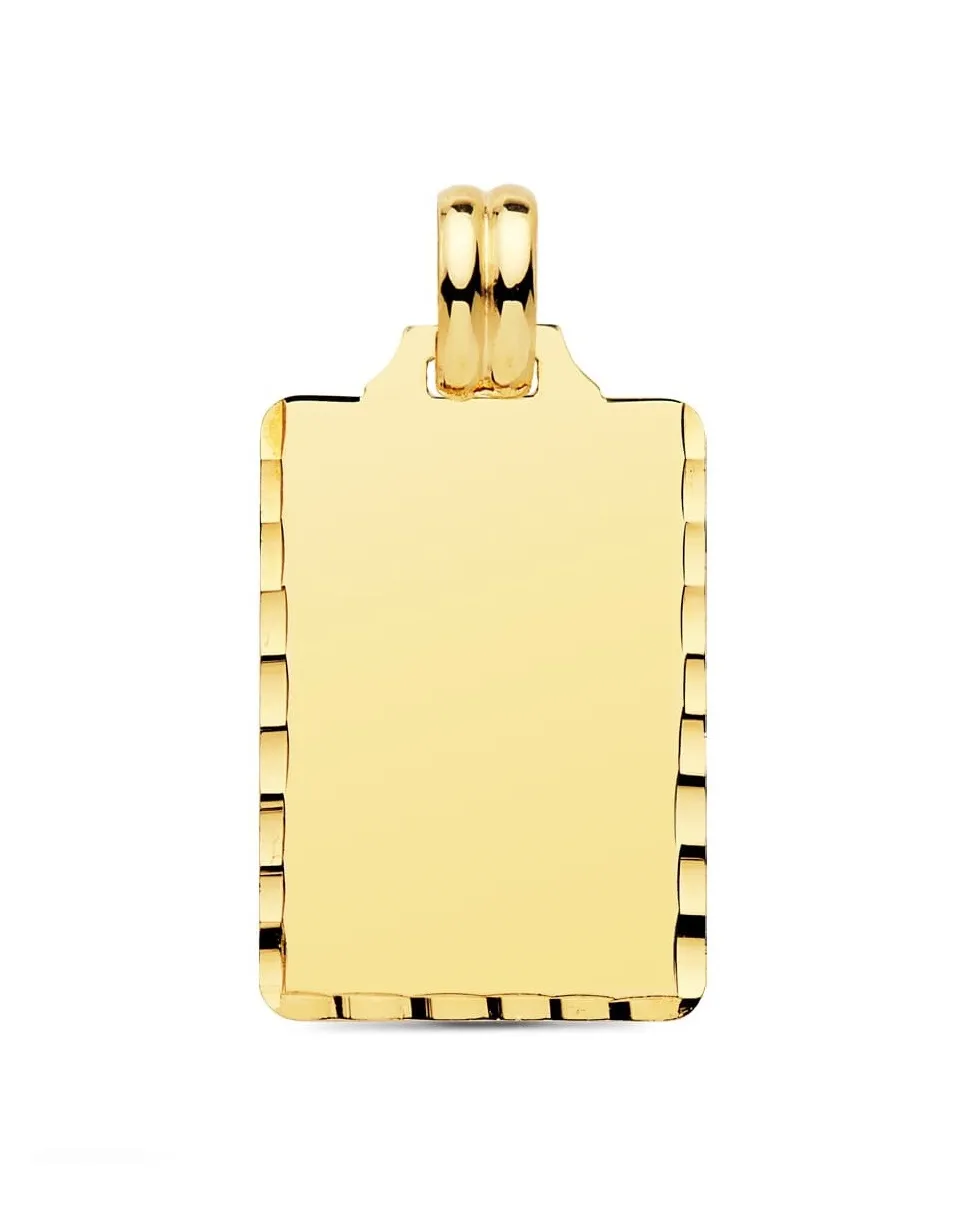 Placa Foto Oro 9k. 24 x 14 mm.