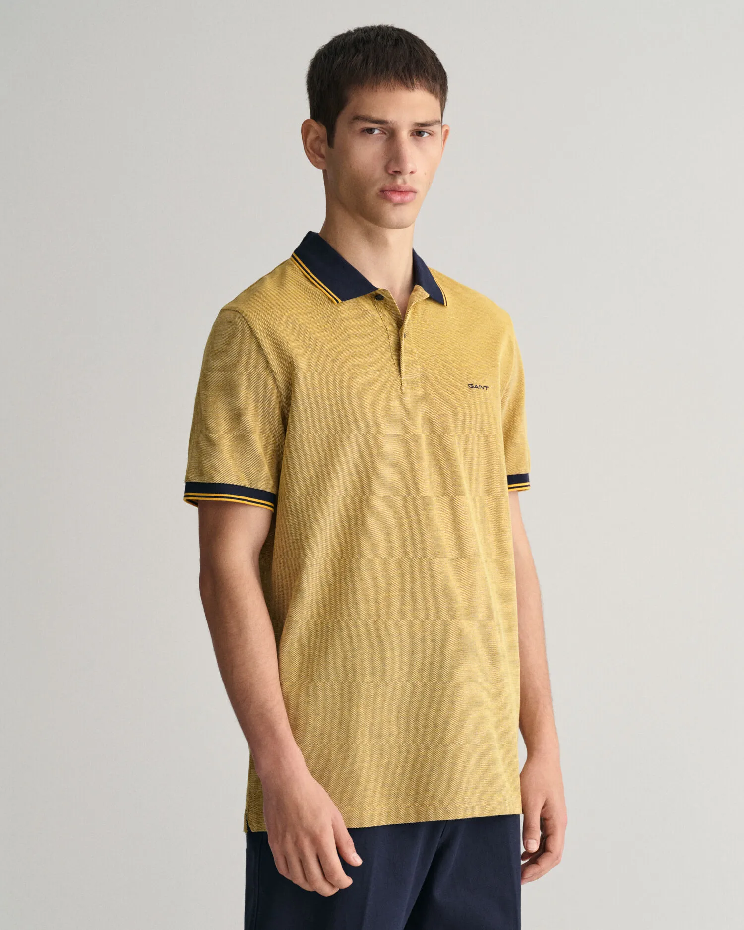 Polo de piqué Oxford en cuatro colores