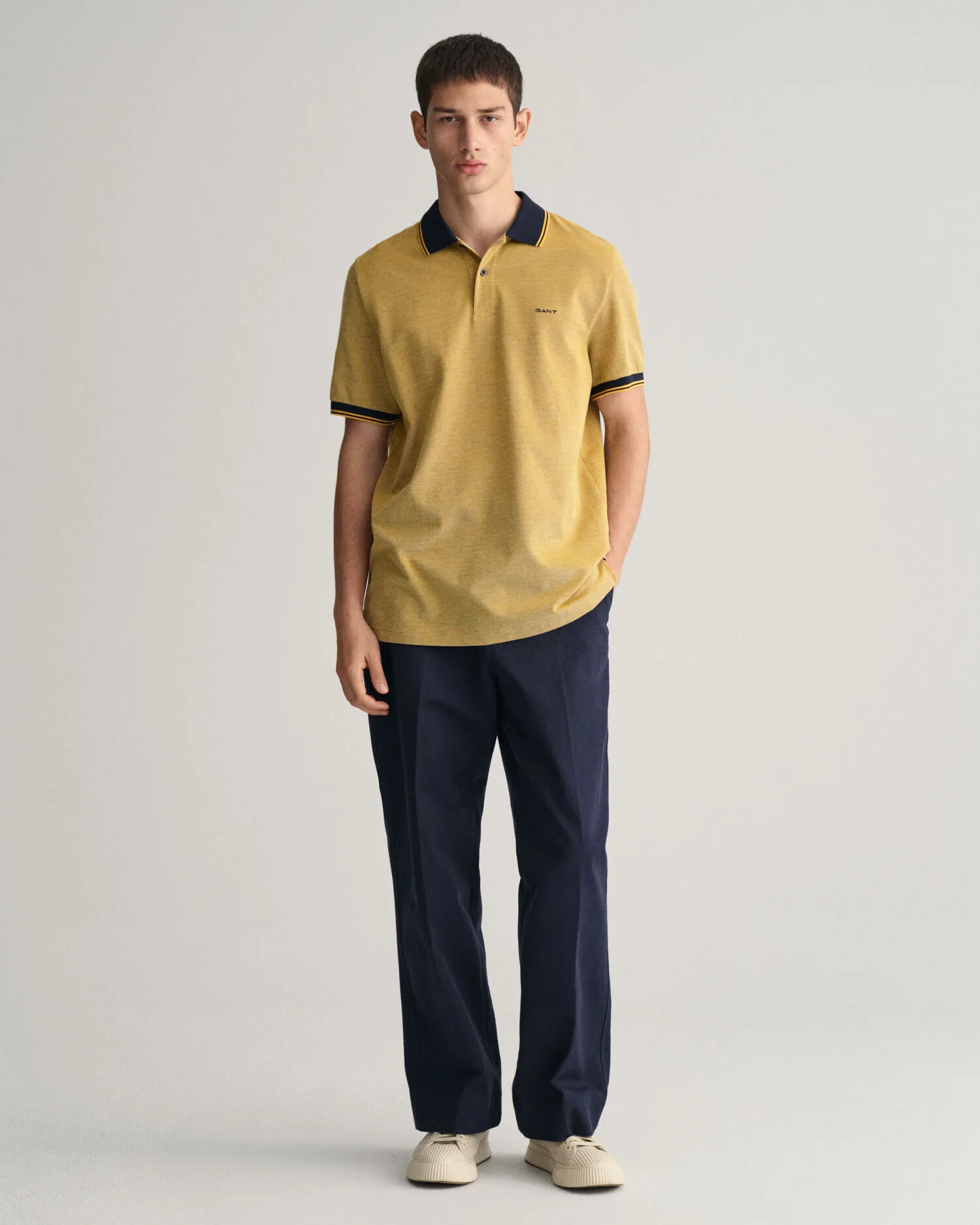 Polo de piqué Oxford en cuatro colores