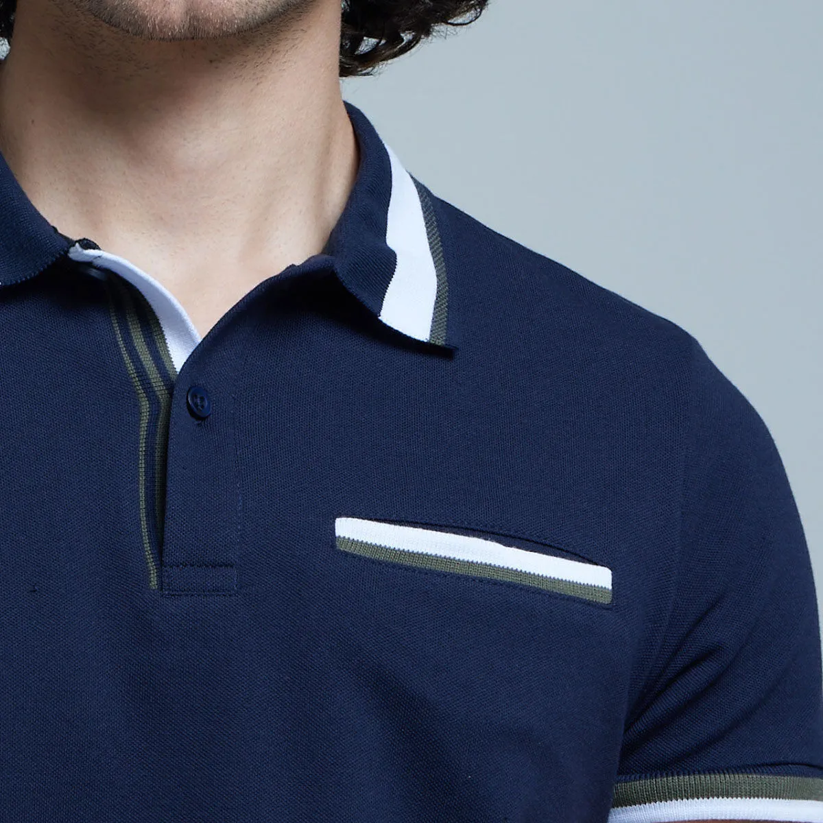 Polo Tejida Con Bolsillo