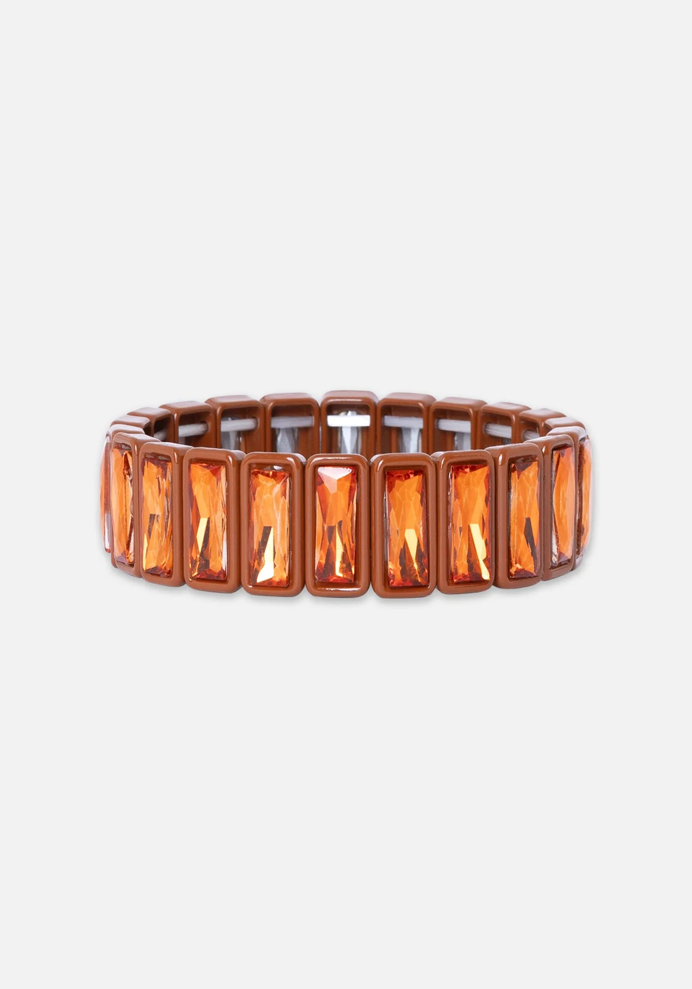 Pulsera Brillos Naranja