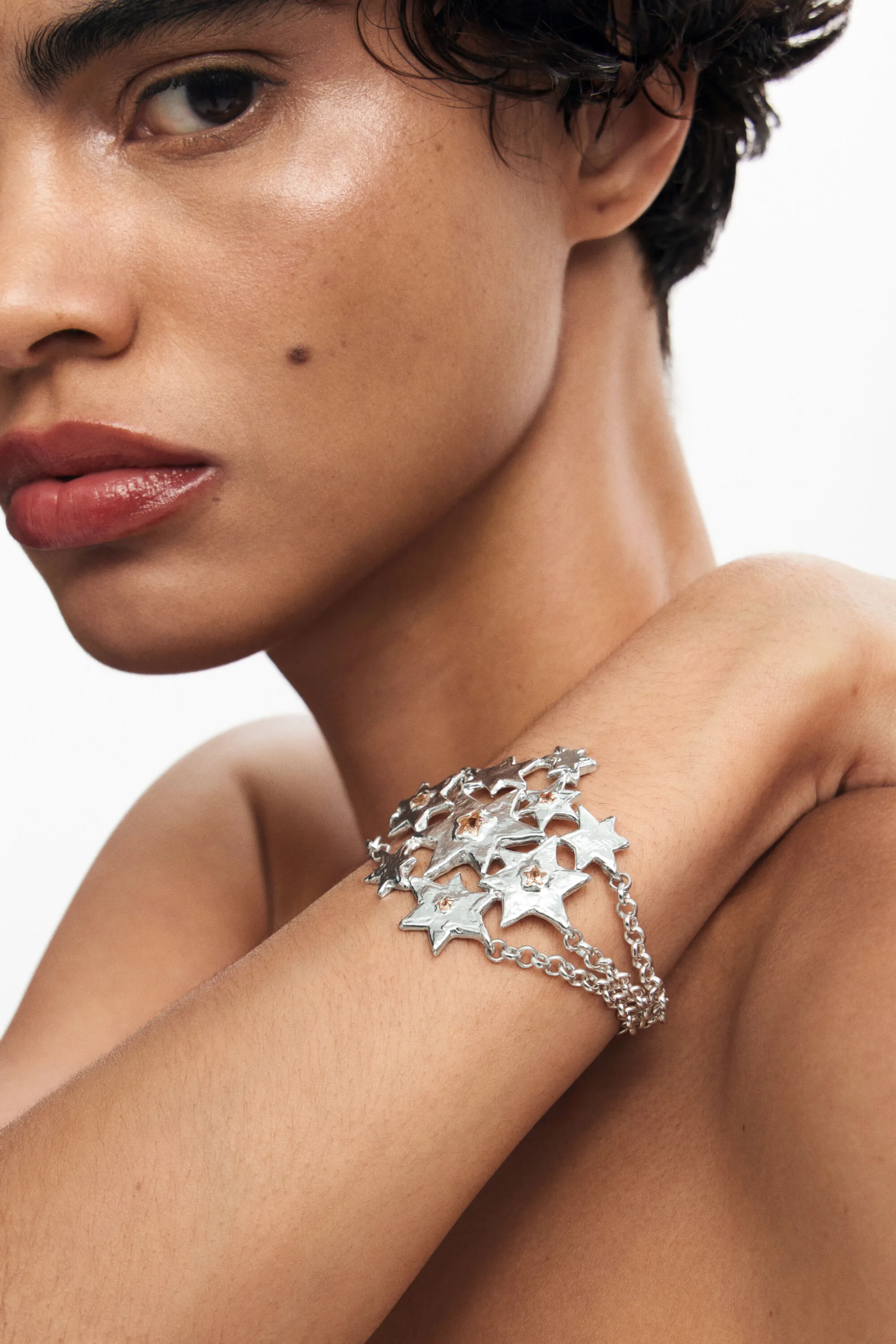 Pulsera de cadenas estrellas Zalio