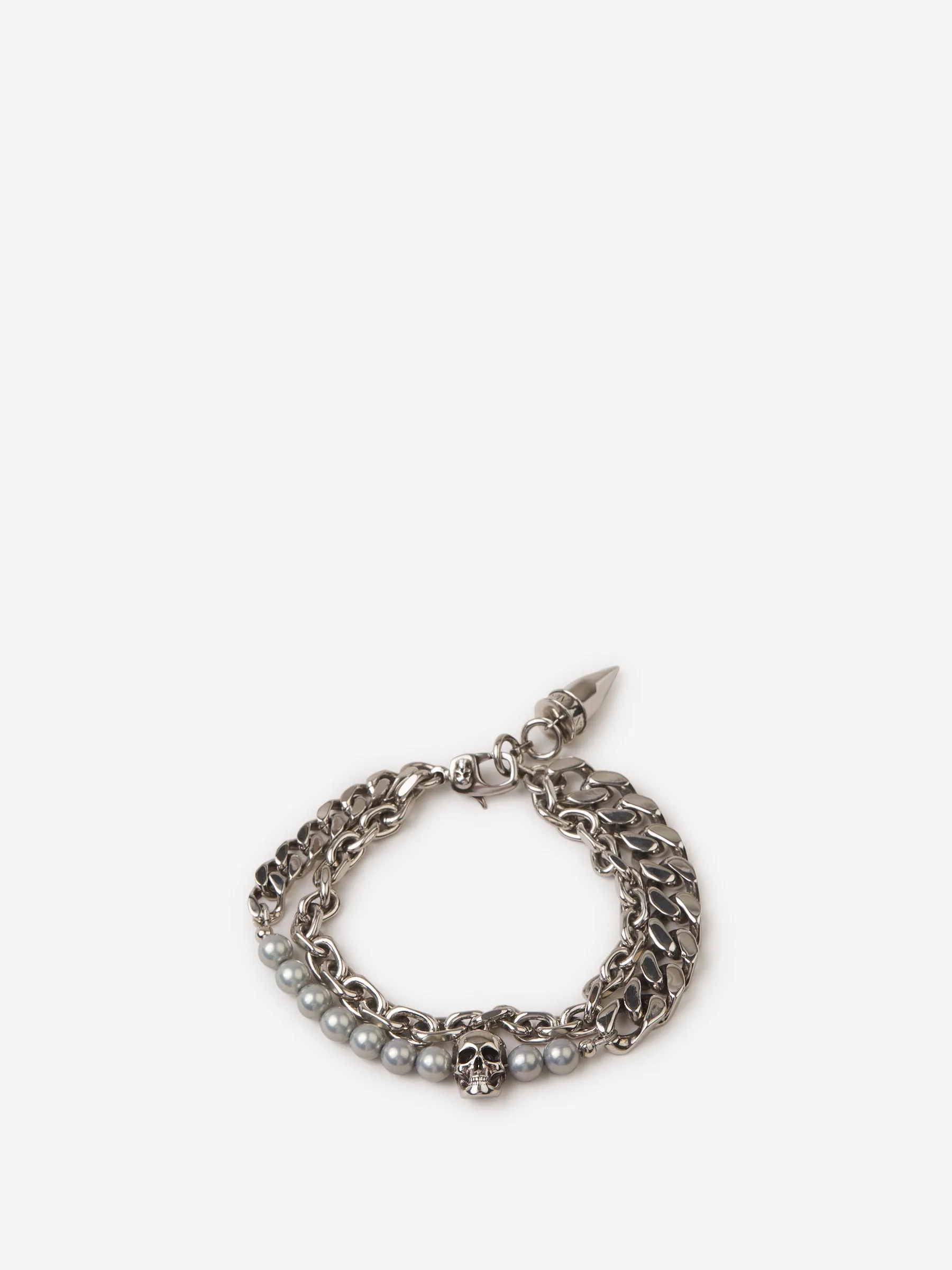 Pulsera Perlas Calavera