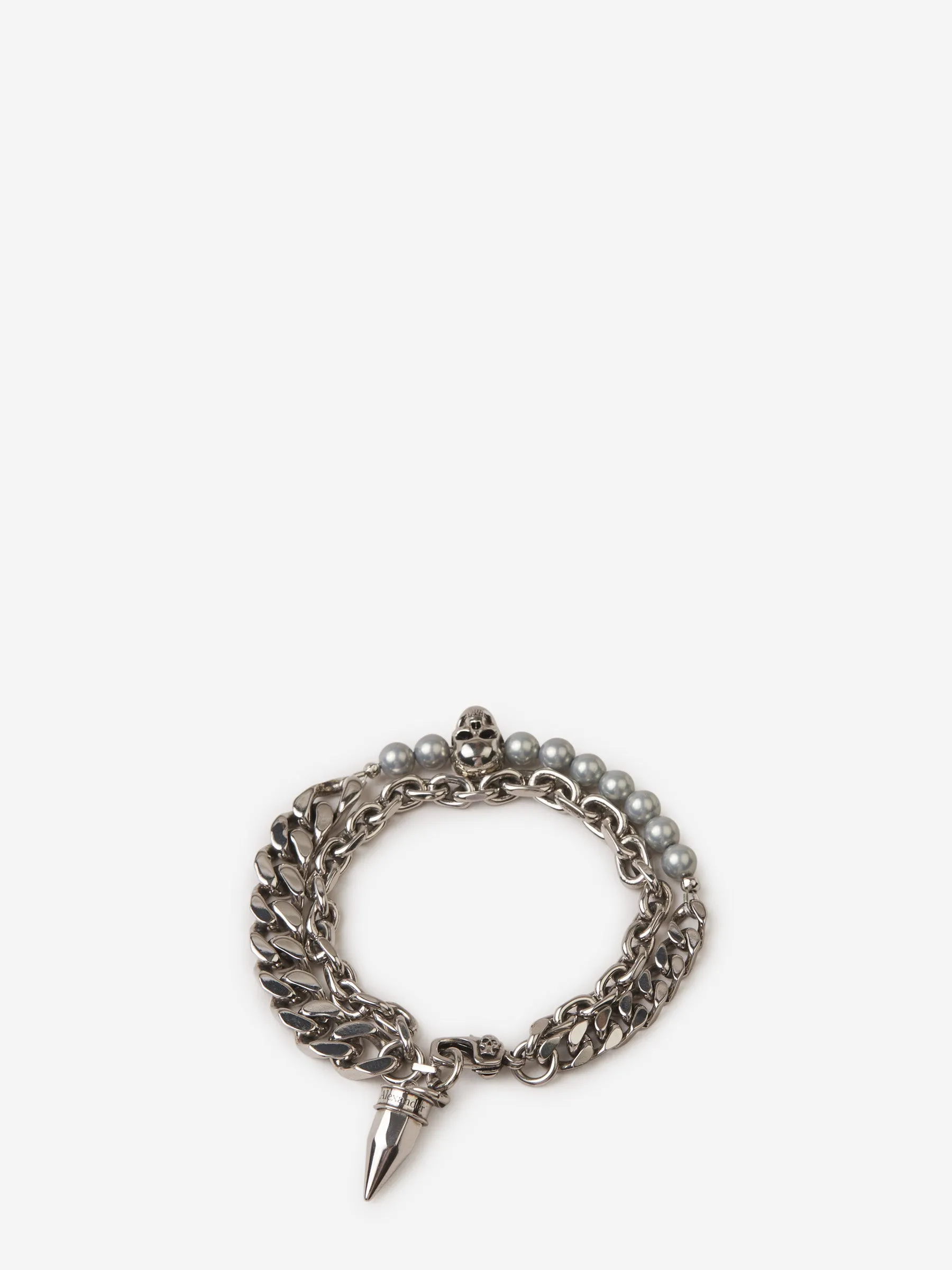 Pulsera Perlas Calavera