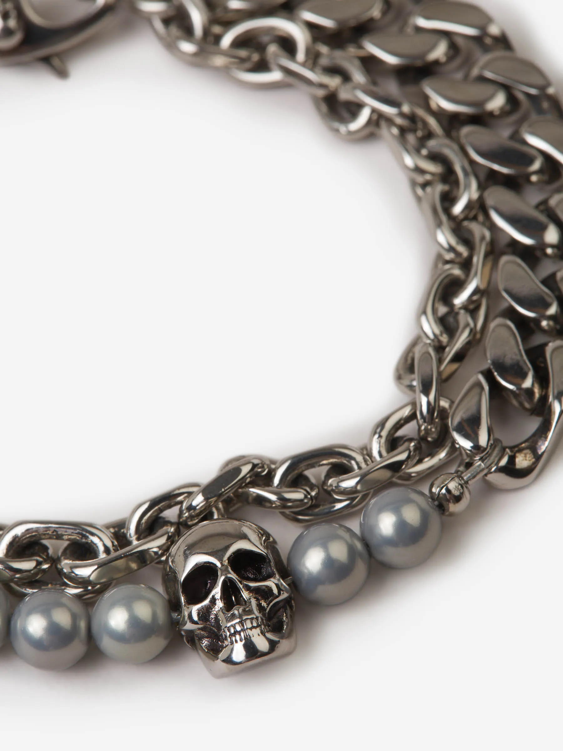 Pulsera Perlas Calavera