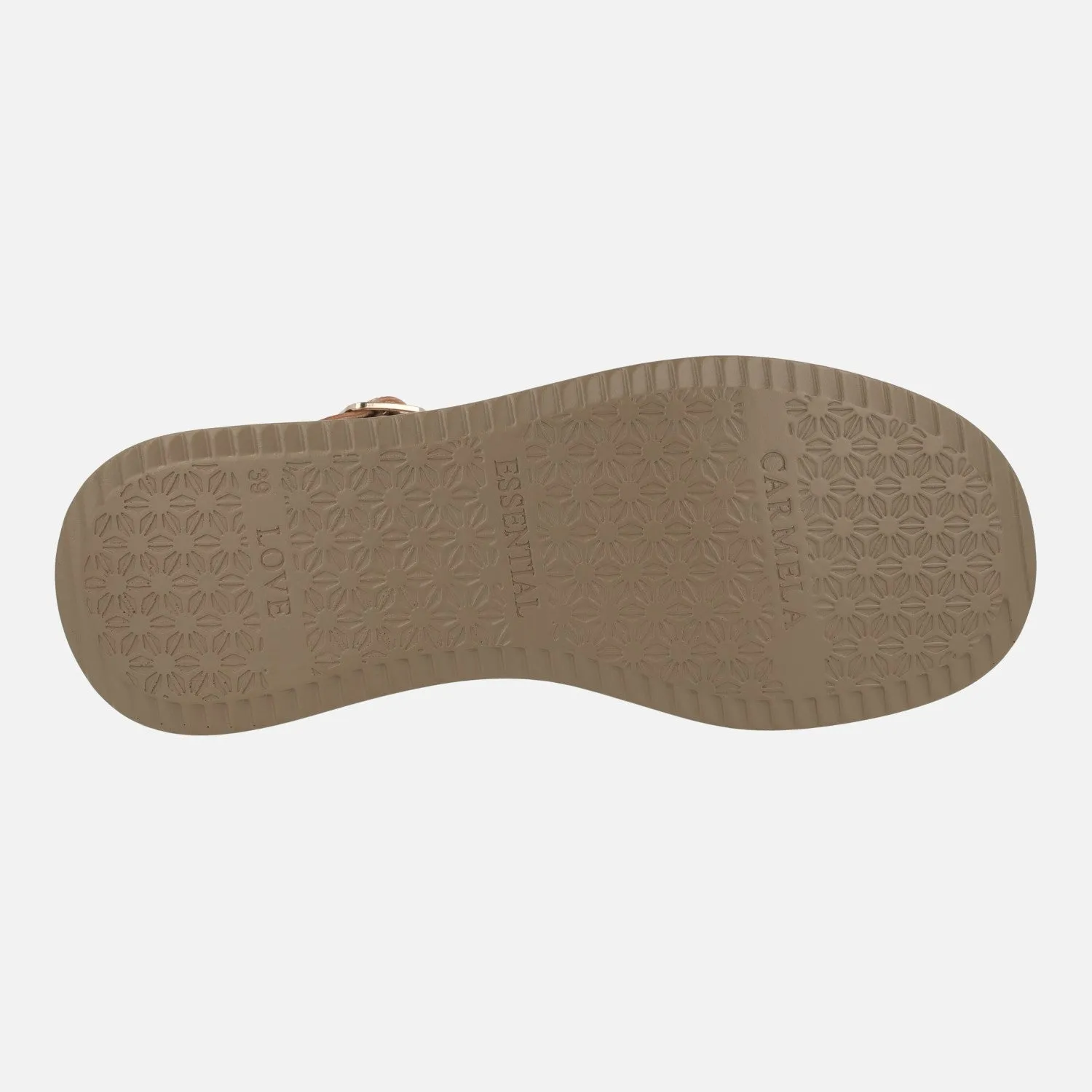 Sandalias de piel con tiras trenzadas y pulsera al tobillo