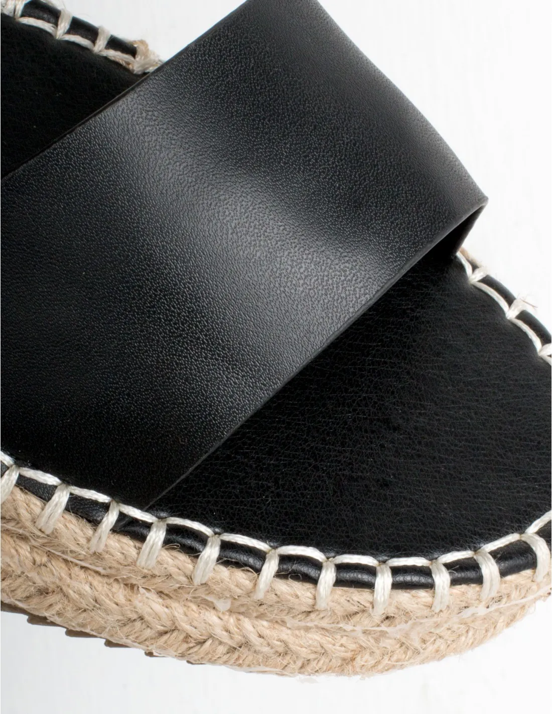 Sandalias Esparto Pulsera Negras