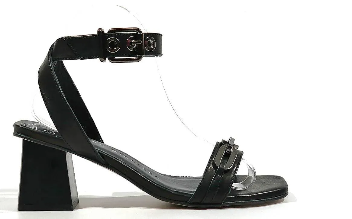 Sandalias Lille con adorno de cadena y pulsera al tobillo