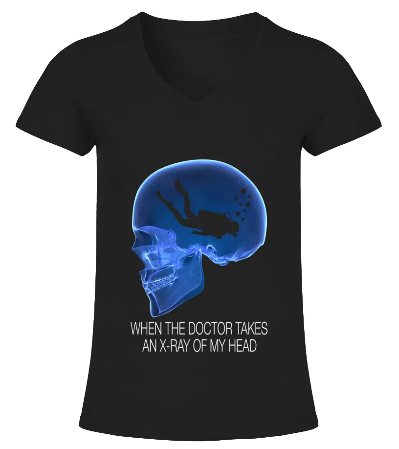 SCUBA DIVING XRAY CAMISETA CUELLO PICO MUJER