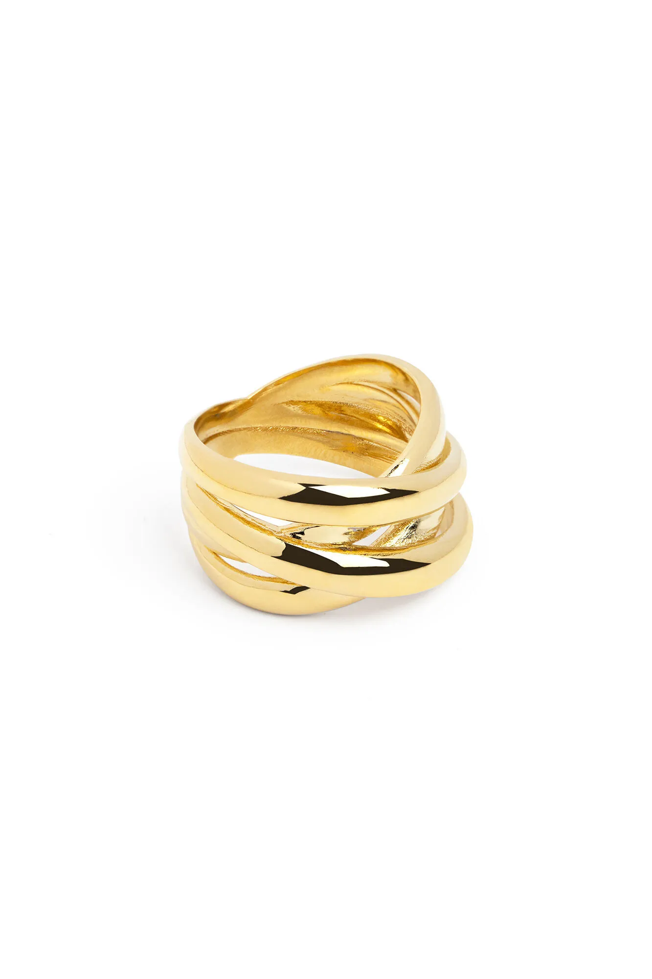 Singularu Anillo Double Cross Oro