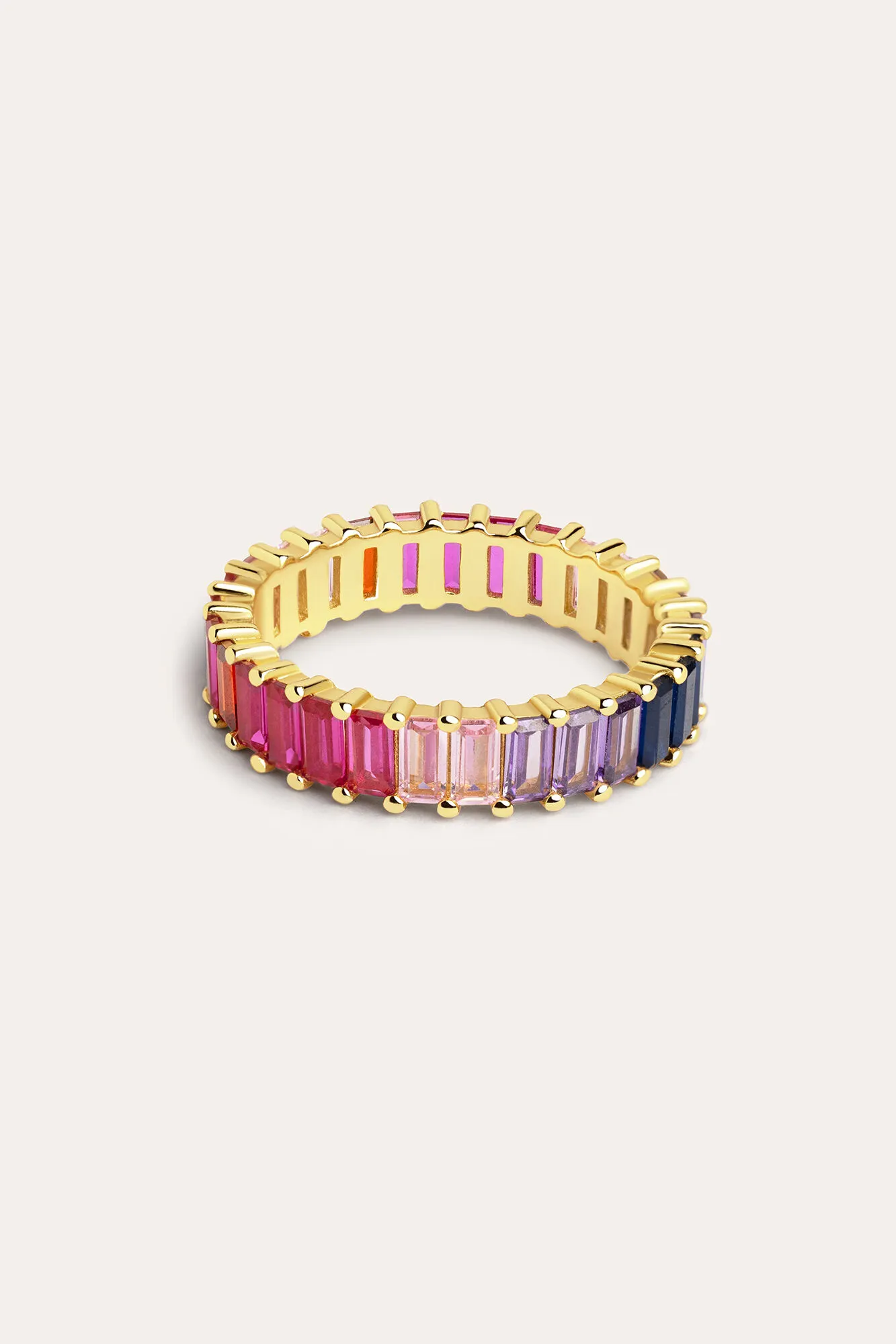 Singularu Anillo Sia Berries Plata Baño Oro