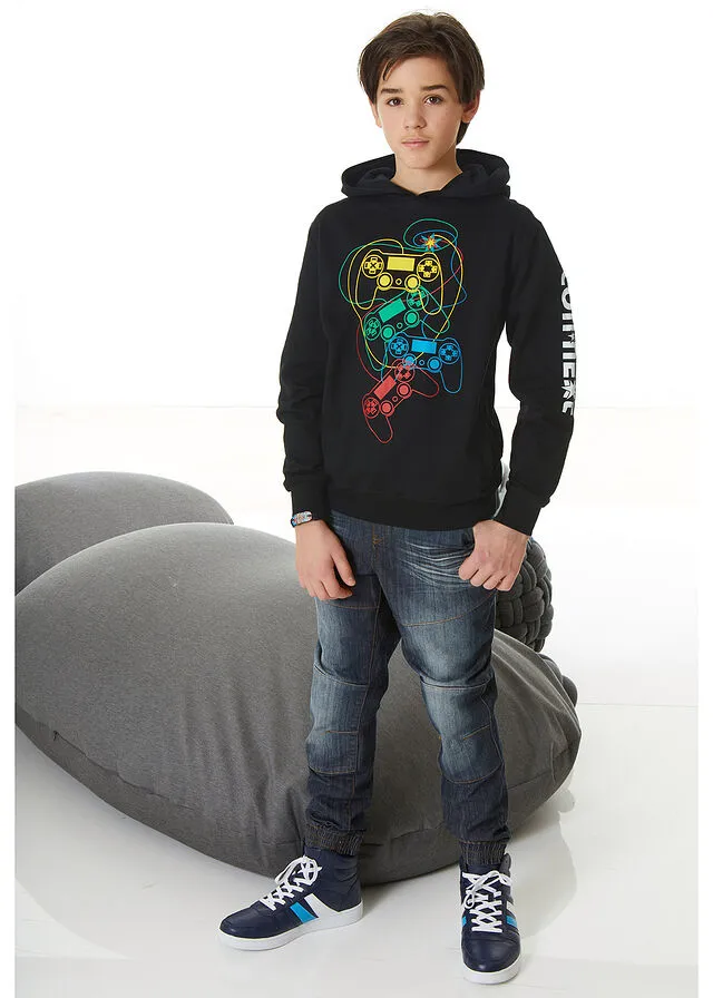 Sudadera con capucha Negro