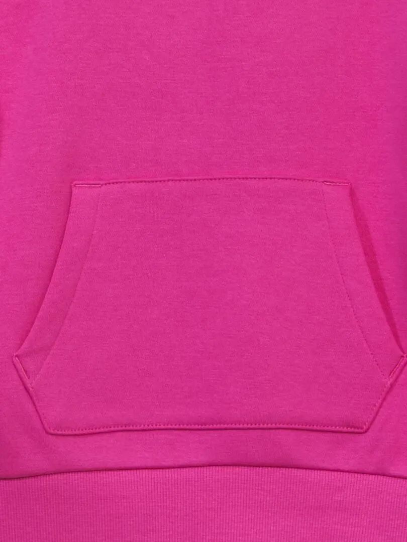 SUDADERA GRUESA DE CHáNDAL CON CAPUCHA  ROSA