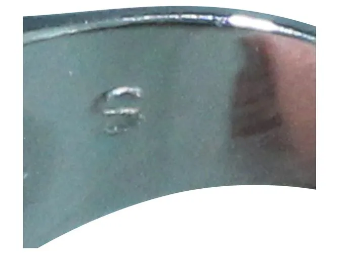 Swarovski Anillo con Gran Cristal Plata Metálico 