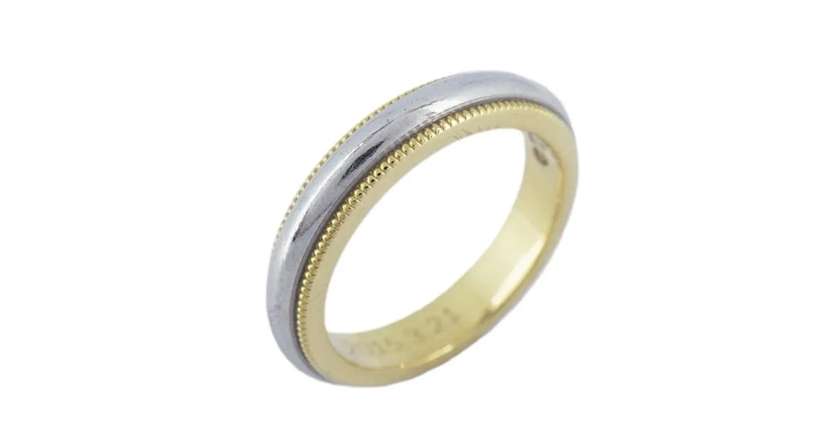 Tiffany & Co Anillo de banda Tiffany Milgrain 