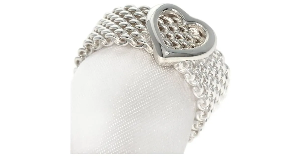 Tiffany & Co Anillo de corazón de malla Tiffany Somerset 
