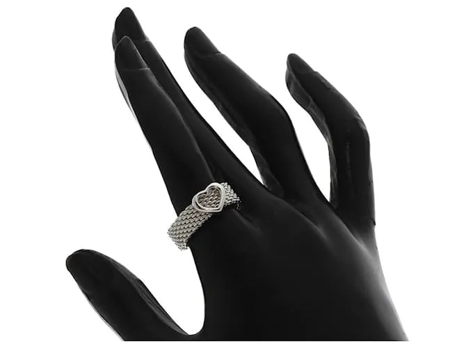 Tiffany & Co Anillo de corazón de malla Tiffany Somerset 
