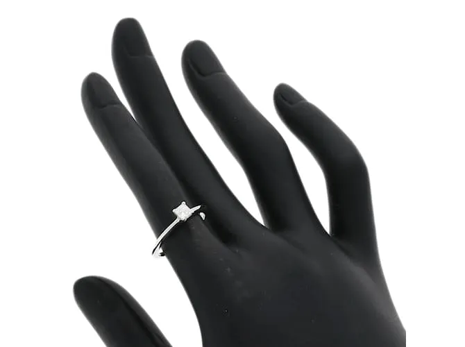Tiffany & Co Anillo de diamante Princess con borde afilado Tiffany Square 