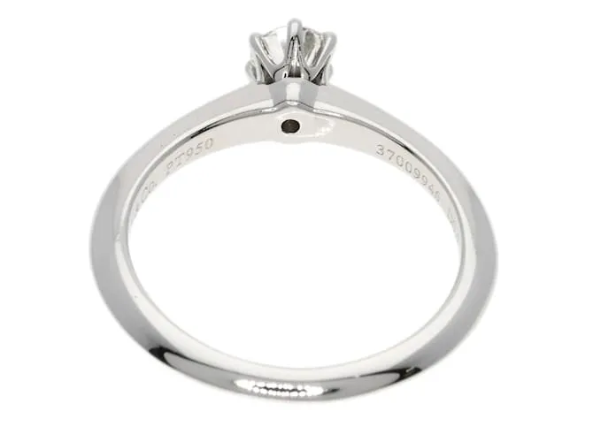 Tiffany & Co Anillo de diamante solitario de platino Tiffany 