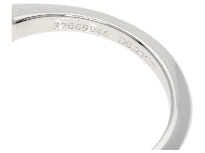 Tiffany & Co Anillo de diamante solitario de platino Tiffany 