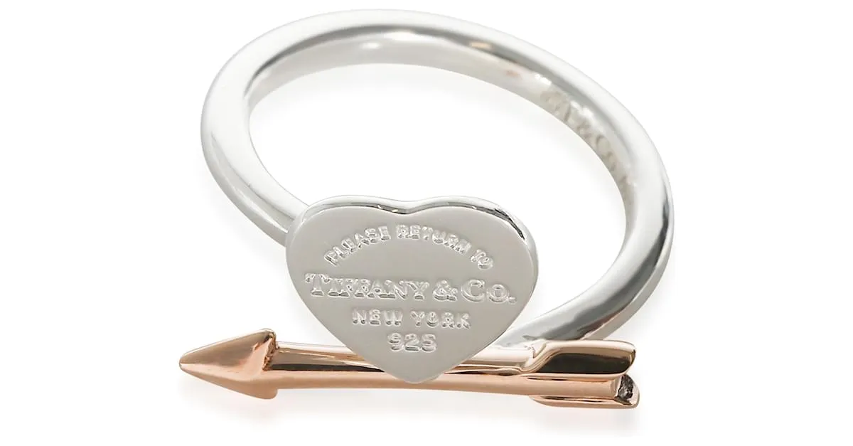 Tiffany & Co Anillo Lovestruck Return To Tiffany en oro rosa de 18k/plata esterlina Metálico 