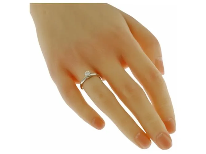 Tiffany & Co Anillo Solitario Tiffany Plata 
