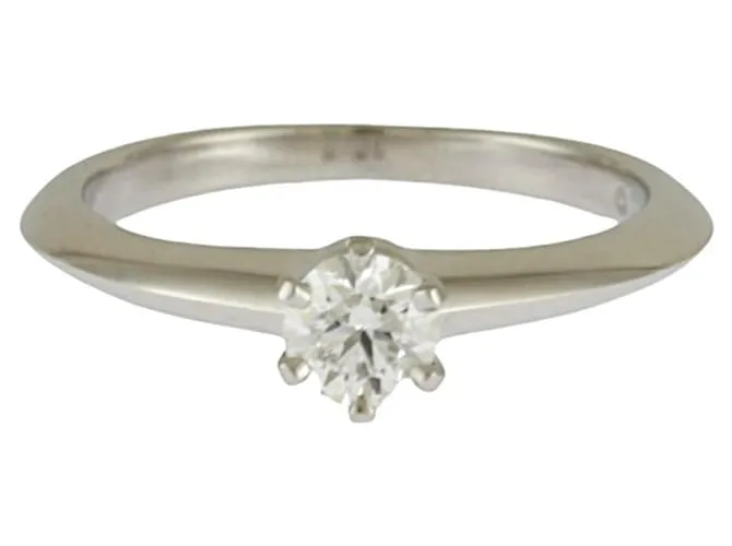 Tiffany & Co Anillo Solitario Tiffany Plata 