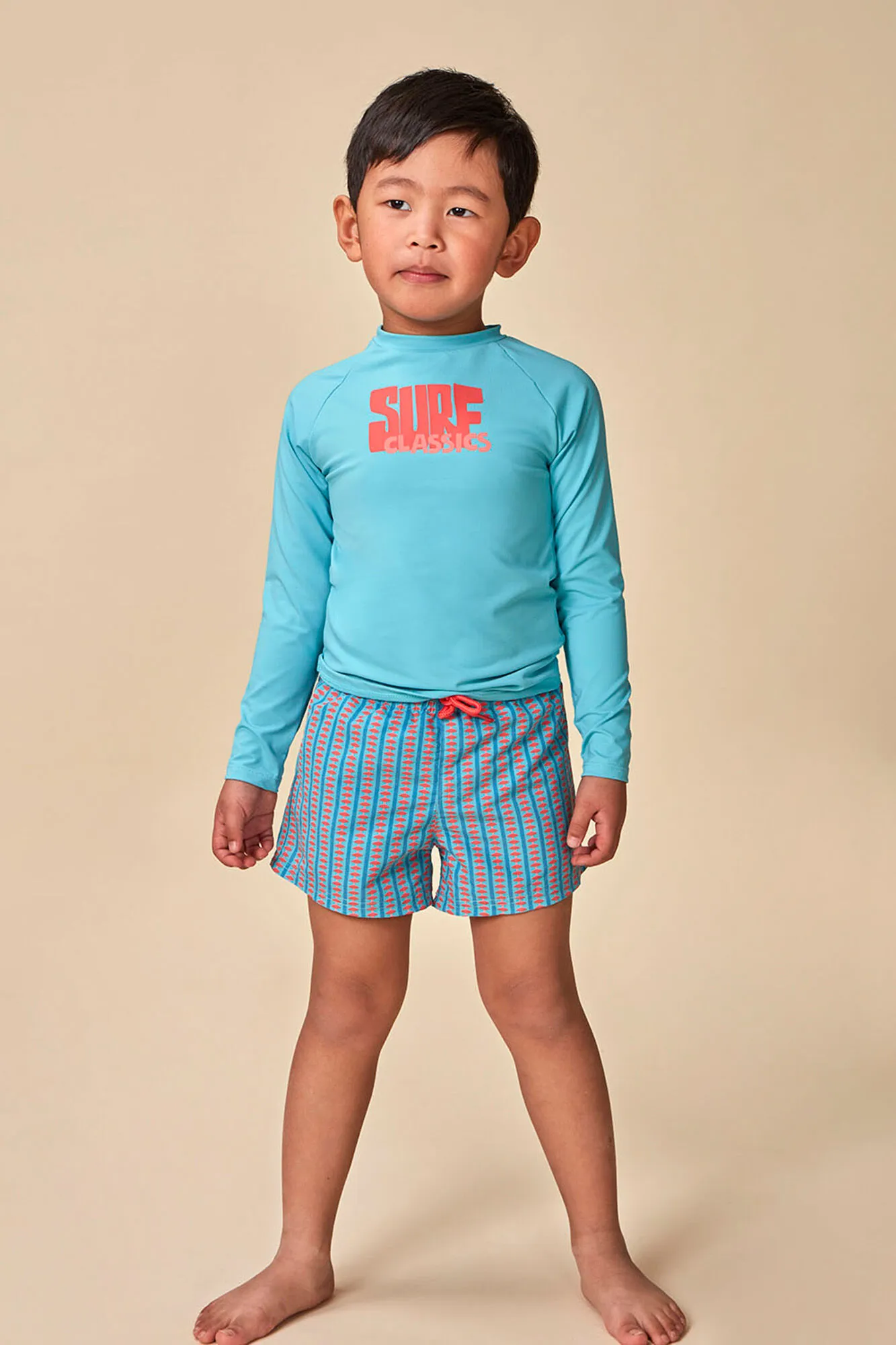 Traje De Baño Estampado Retro Verde