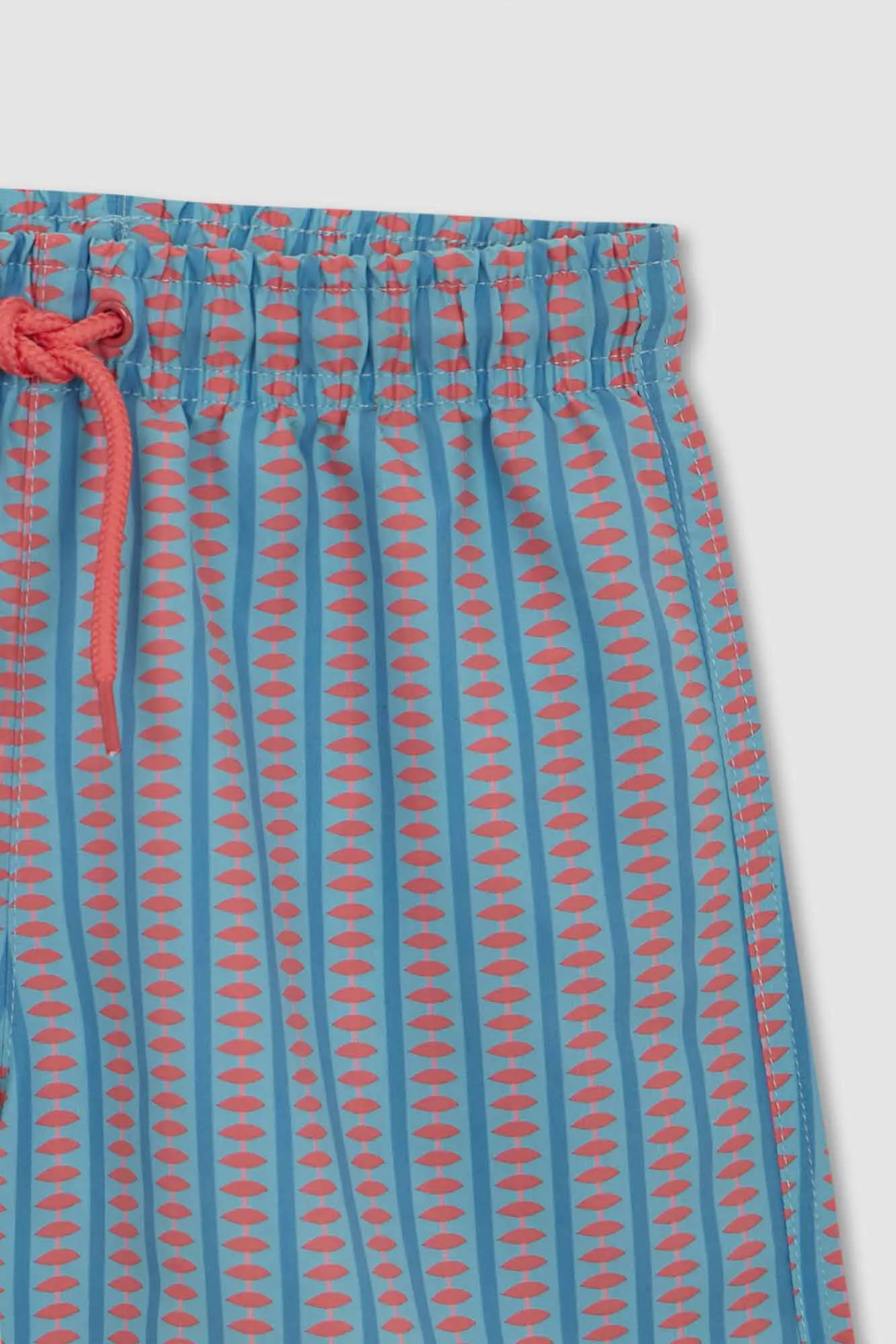 Traje De Baño Estampado Retro Verde