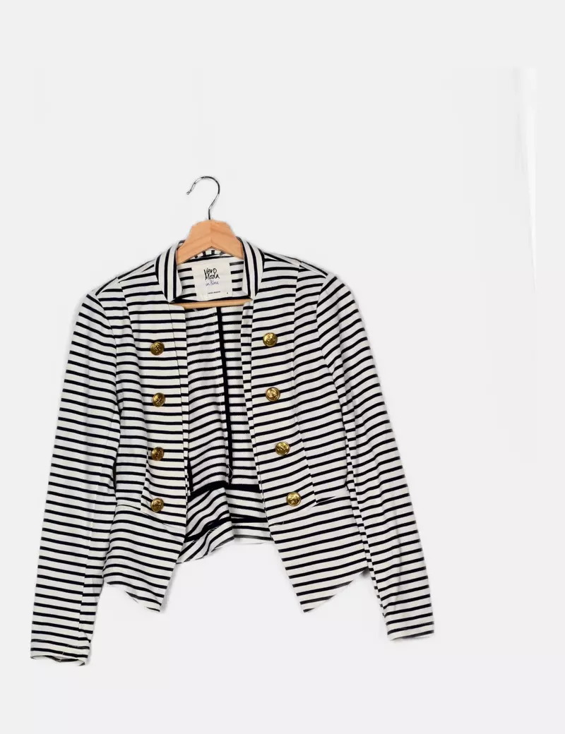 Vero Moda Chaqueta blanca rayas