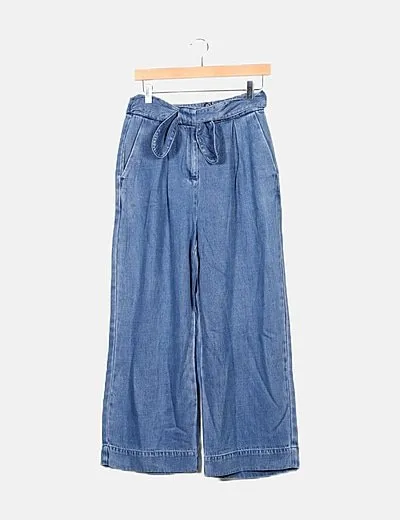Vero Moda Culotte denim con cinturón