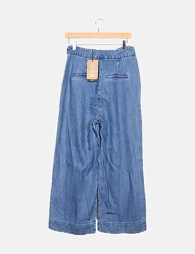 Vero Moda Culotte denim con cinturón