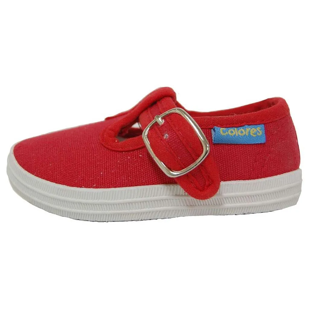 ZAPATILLAS DE LONA ROJO DE NIñO COLORES 1147520 (TALLAS DE 20 A 25)