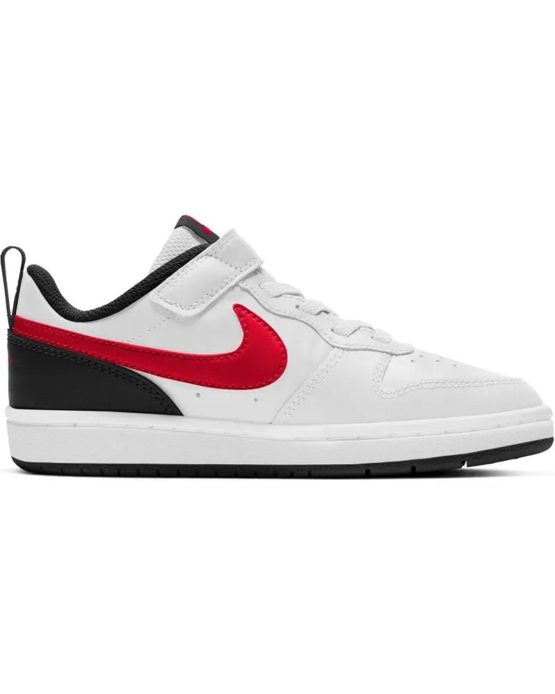 Zapatillas deporte de Niña y Niño NIKE ZAPATILLAS ROJO COURT BOROUGH LOW 2 BQ5451 BLANCO